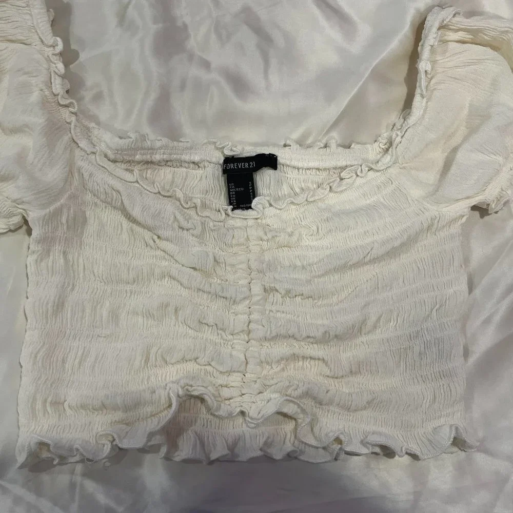 Drawstring Crop Top - Picture 1 of 2